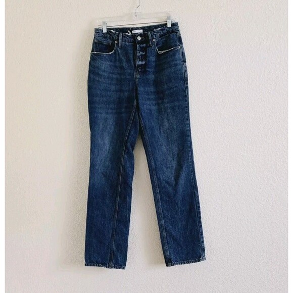 Good American Good 90’s Icon Jeans Blue952 Womens Size 28 Straight Leg High Rise - Picture 9 of 9